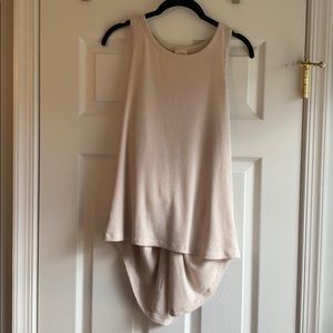 A New Day cream ribbed top with knot